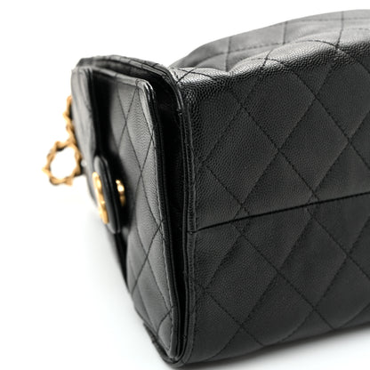 Chanel Caviar Quilted Small Chanel 25 Handbag Black 9 of 10