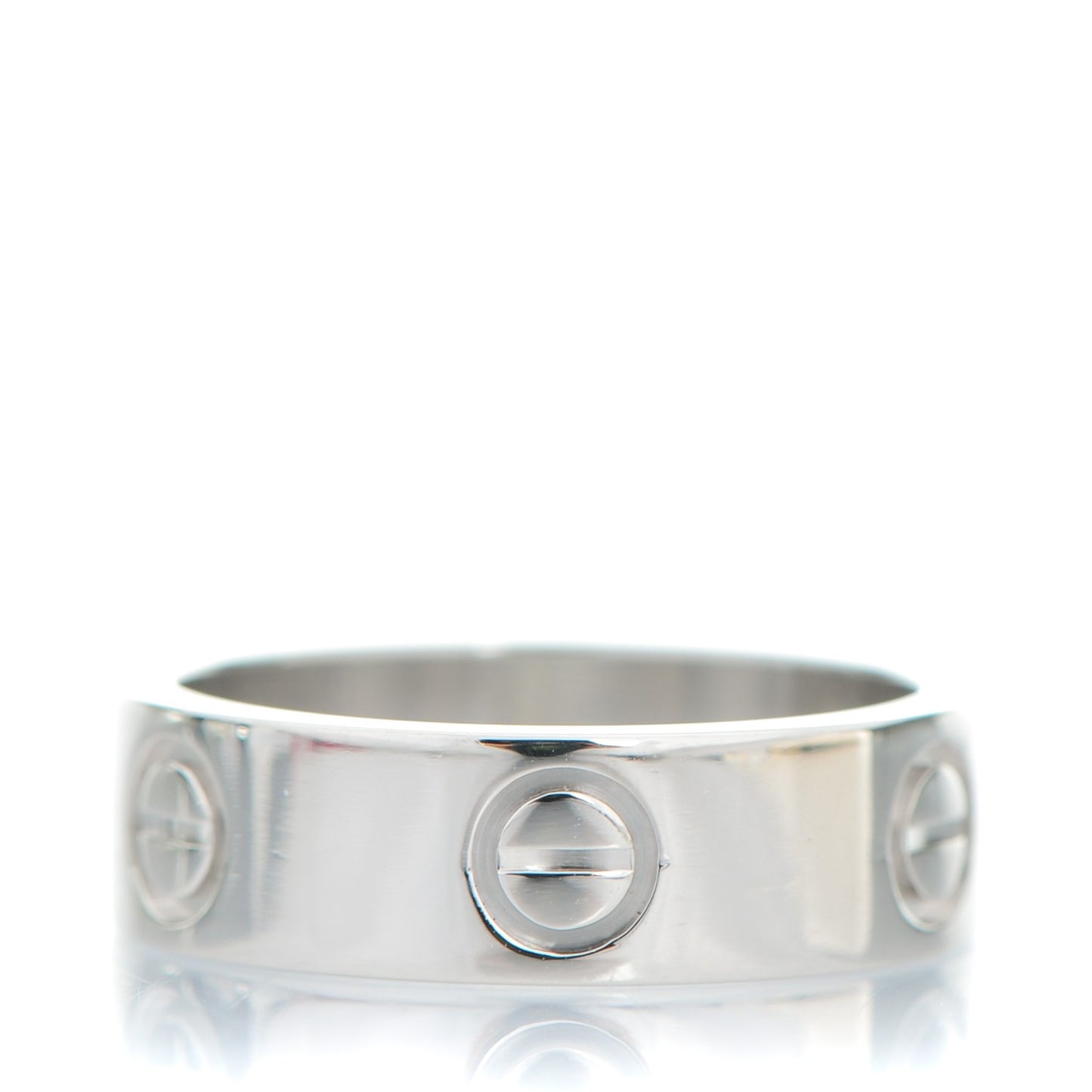 Platinum 5.5mm LOVE Ring 51 5.75