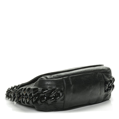 Chanel Calfskin Modern Chain Rhodoid Flap Black 4 of 6