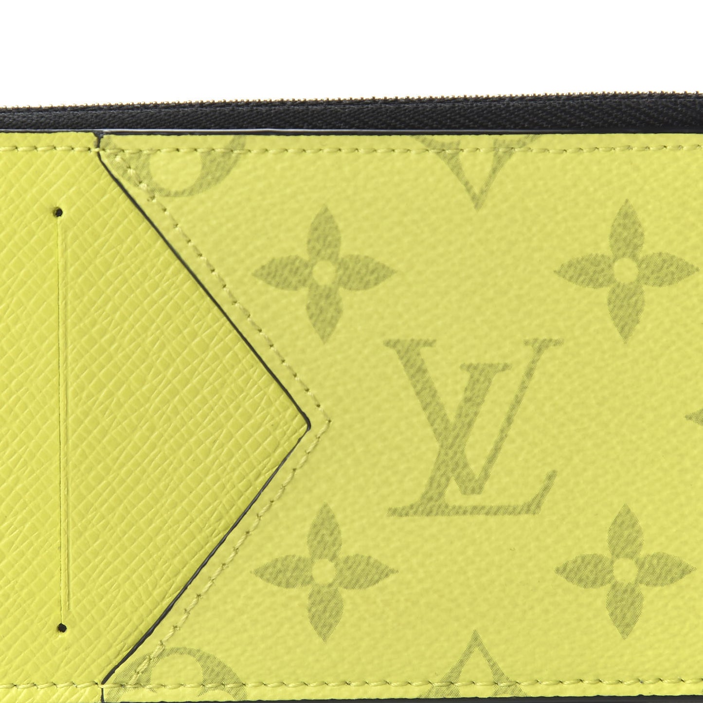 Monogram Taiga Coin Card Holder Yellow