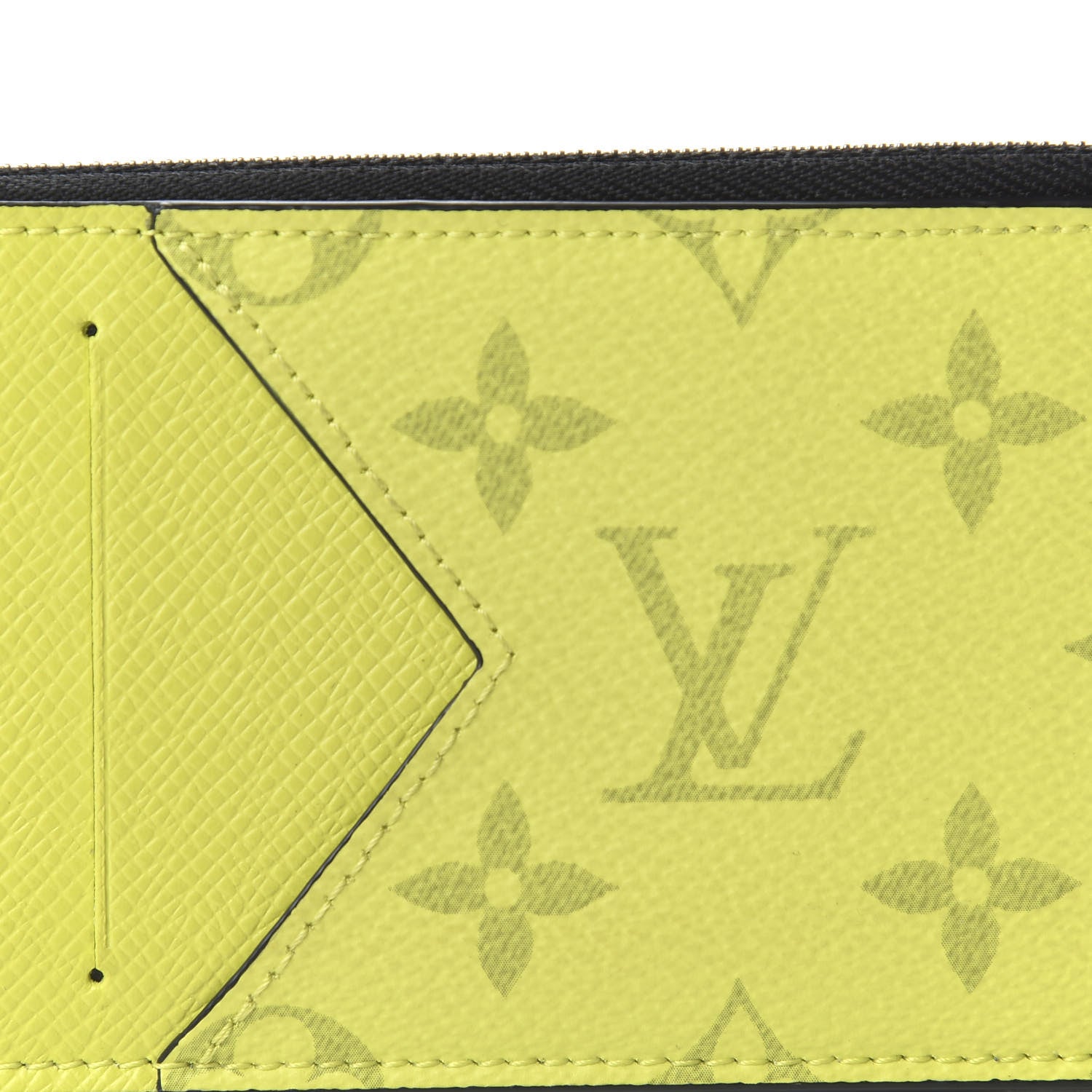 Louis Vuitton Monogram Taiga Coin Card Holder Yellow 9 of 10