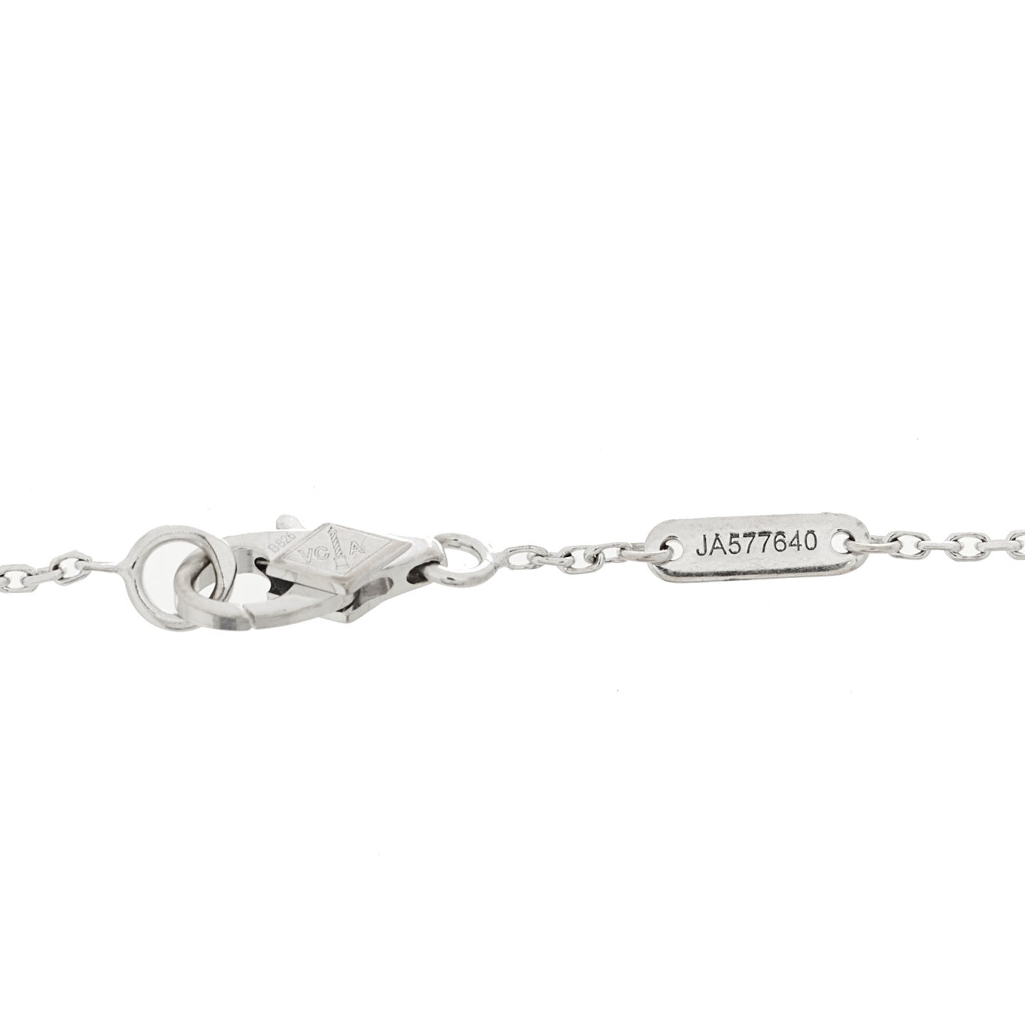 18K White Gold Diamond Sweet Alhambra Bracelet