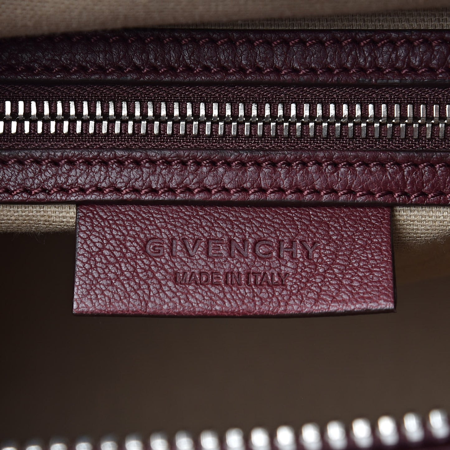 Sugar Goatskin Small Antigona Oxblood