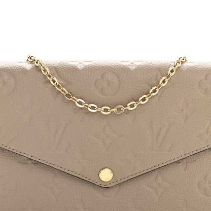 Louis Vuitton Empreinte Pochette Felicie Chain Wallet Tourterelle 8 of 12