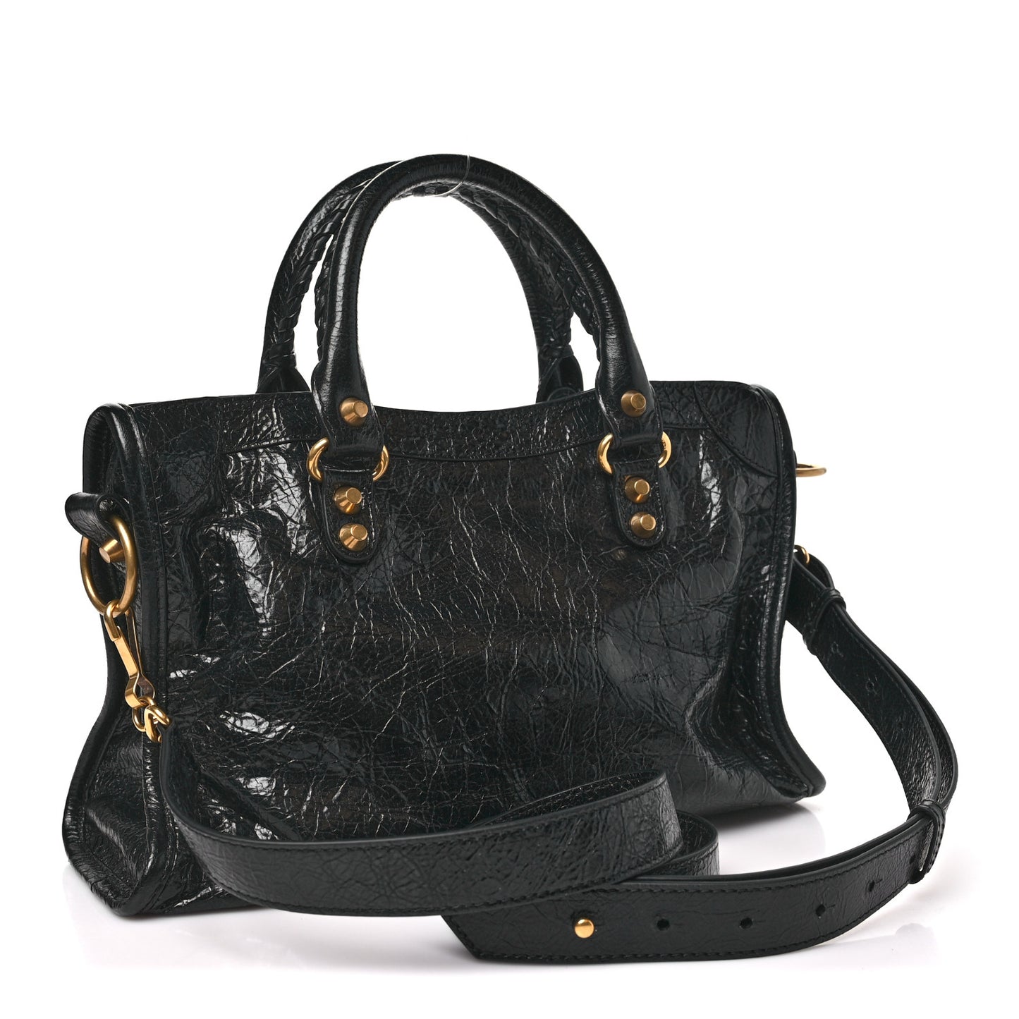 Agneau Arena Gold Hardware Small Le City Black
