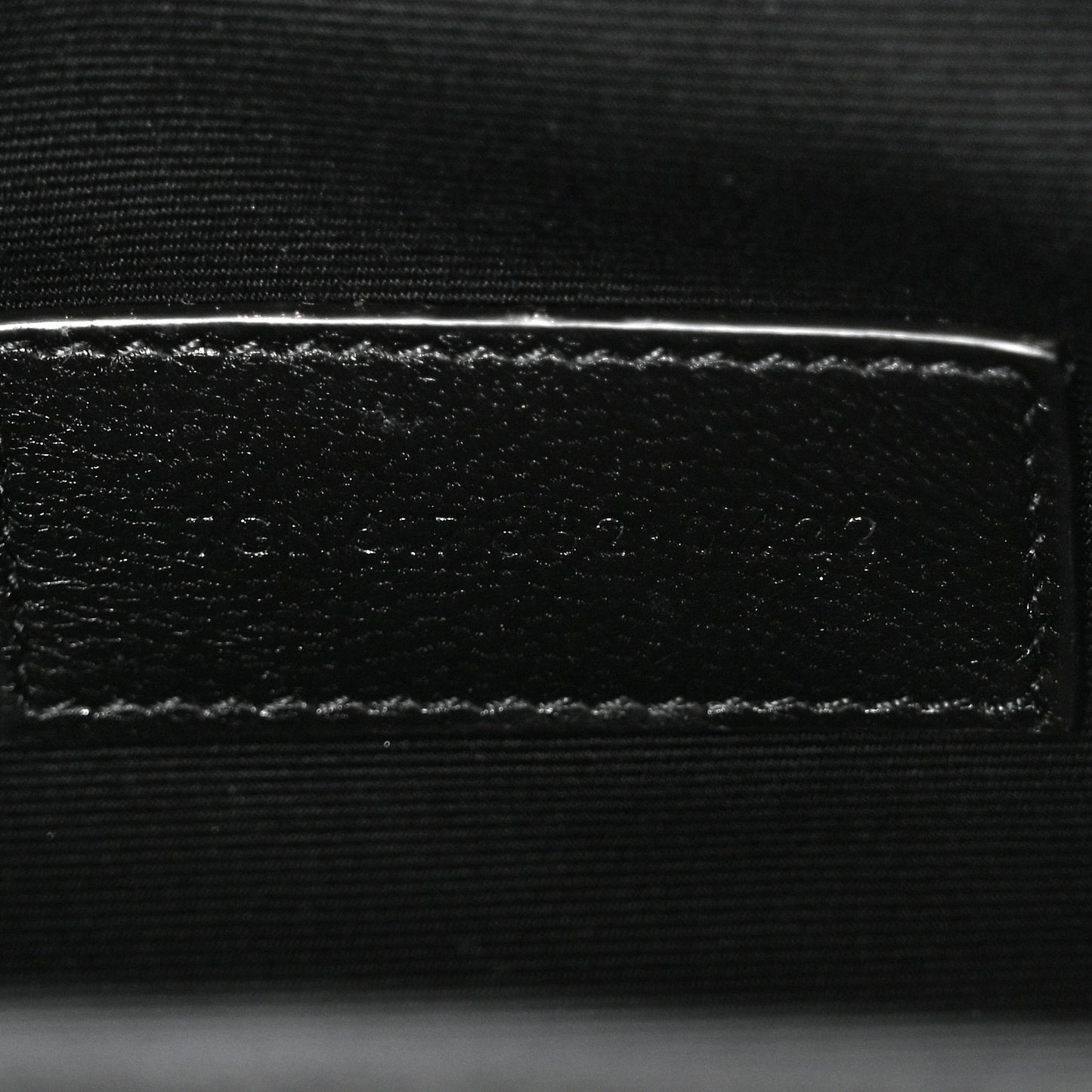 Grain De Poudre Matelasse Chevron Monogram Envelope Clutch Black