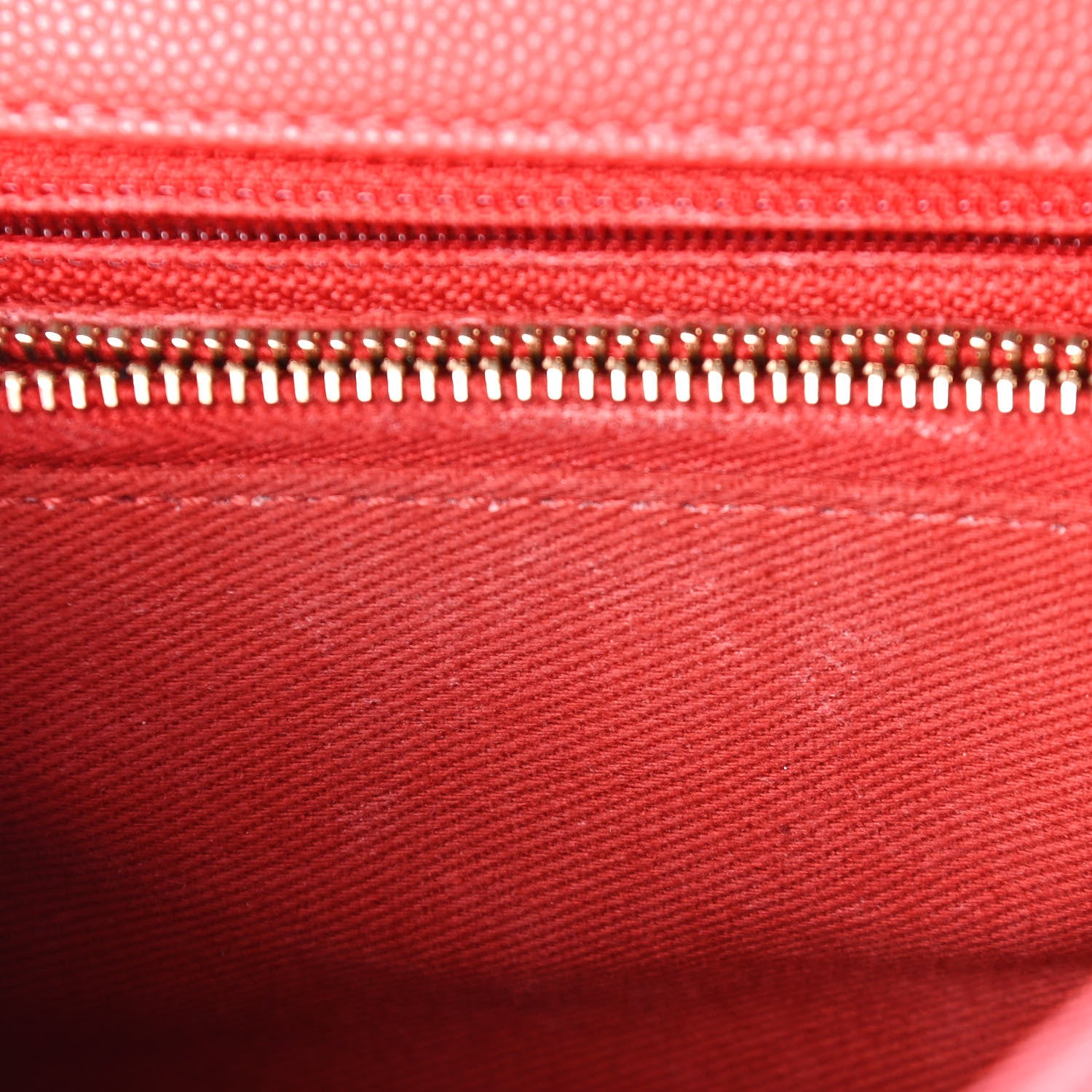 Chanel Caviar Quilted Small Coco Handle Flap Red 12 of 13