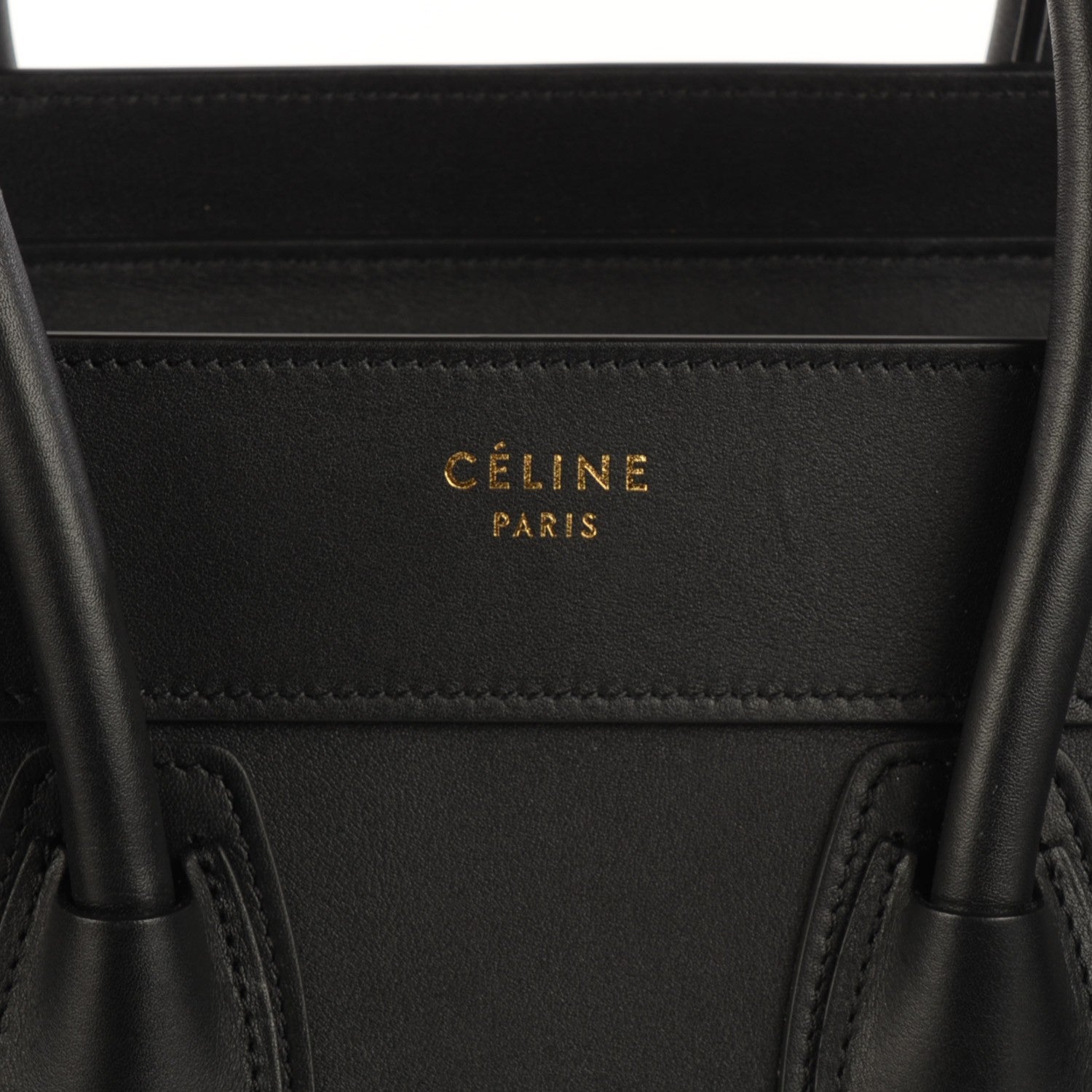 Celine Smooth Calfskin Micro Luggage Black 5 of 9