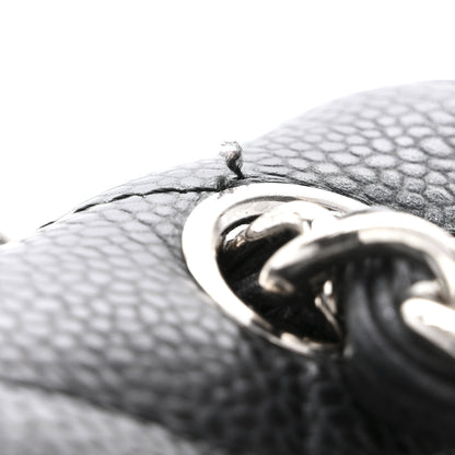 Chanel Caviar Quilted Jumbo Double Flap Black 11 of 12