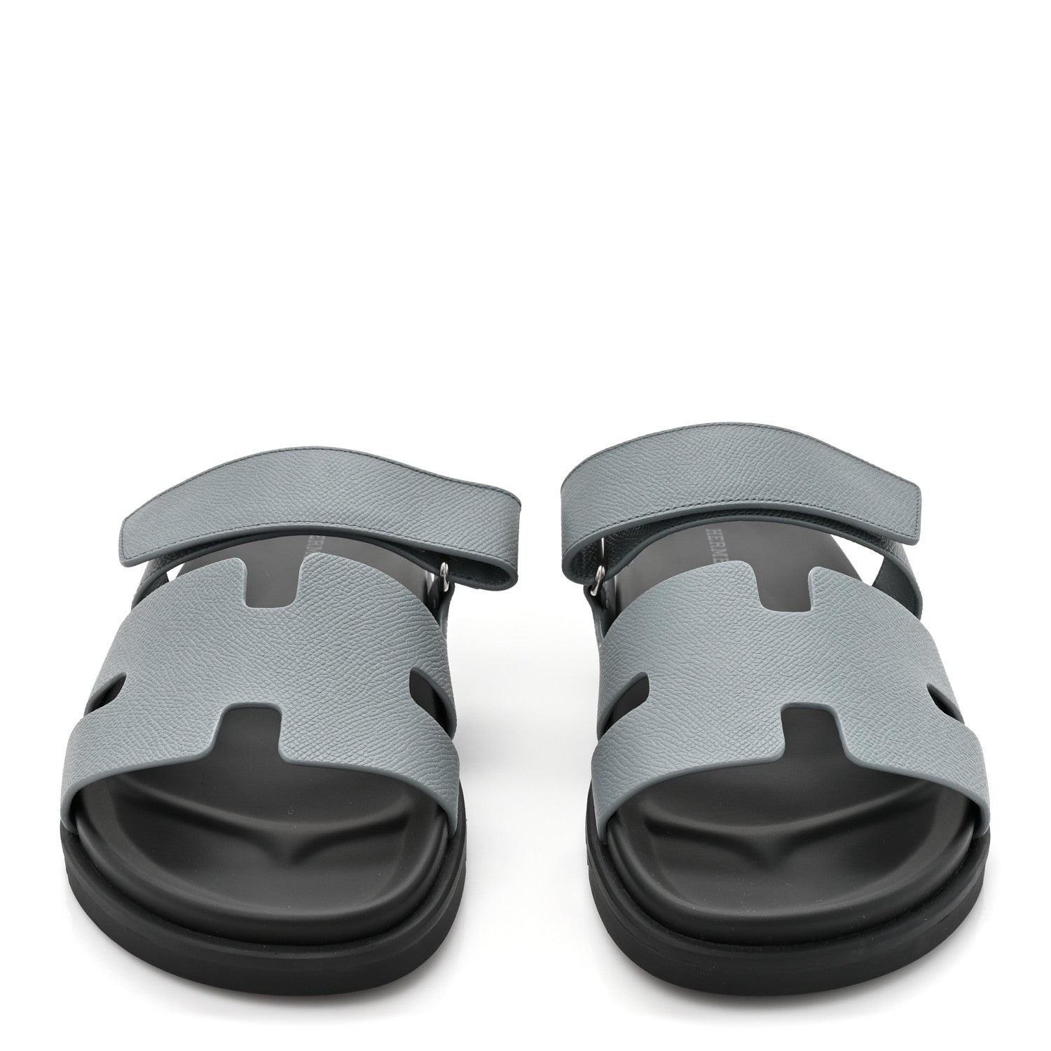 Hermes Epsom Mens Chypre Sandals 41 Bleu Canard 3 of 10