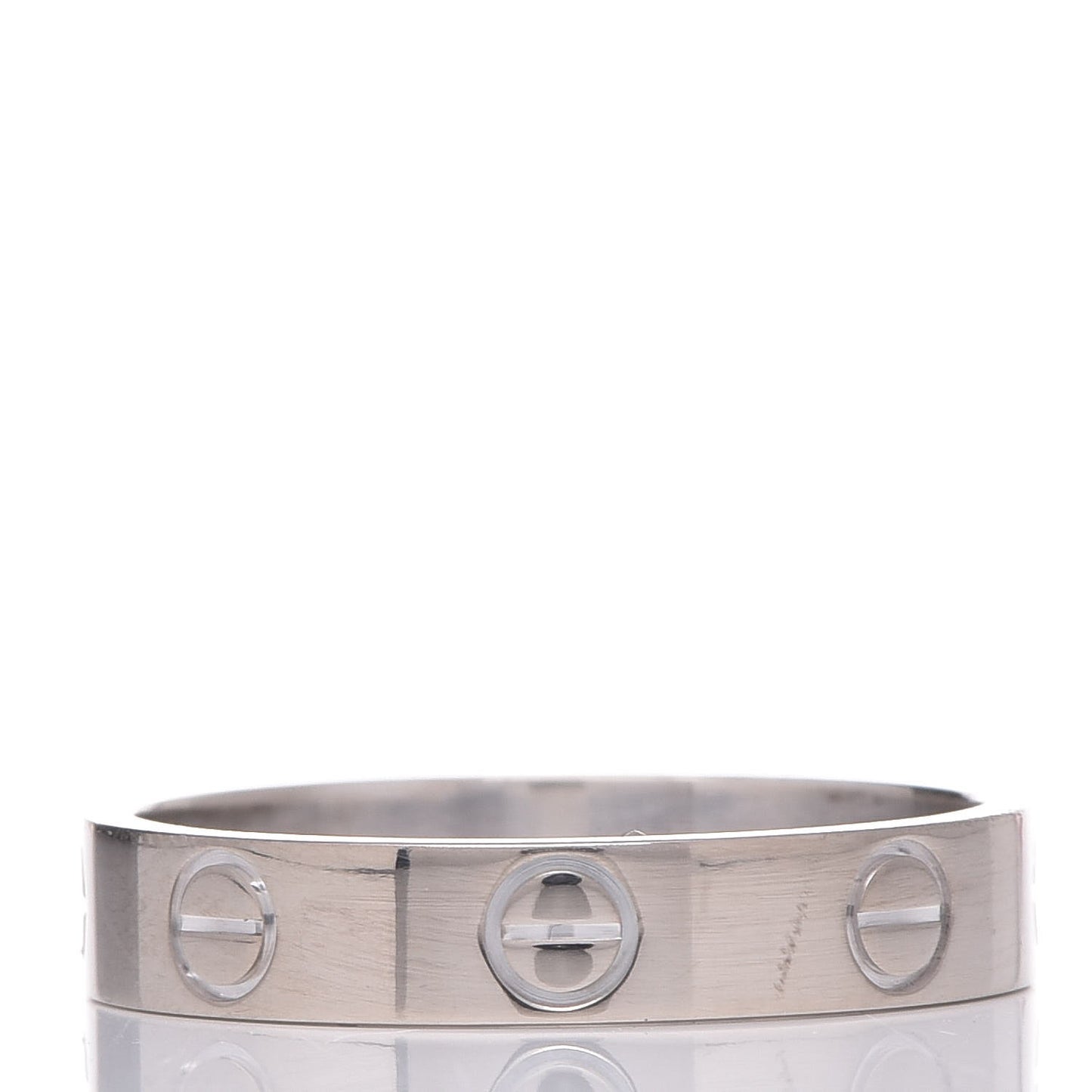 18K White Gold 3.5mm LOVE Wedding Band Ring 51 5.75