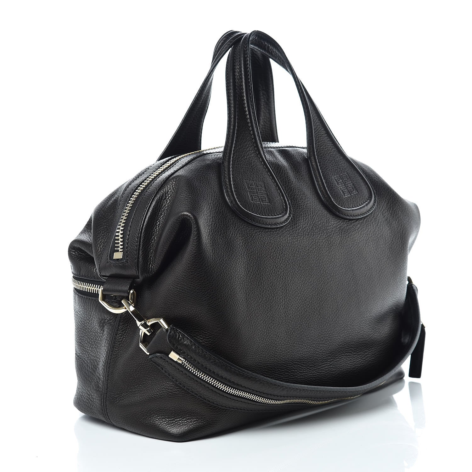 Givenchy Grained Calfskin Medium Zip Animation Nightingale Black 3 of 9