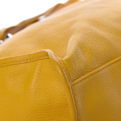 Balenciaga Chevre Silver Metallic Edge Hardware City Jaune Epi 19 of 20