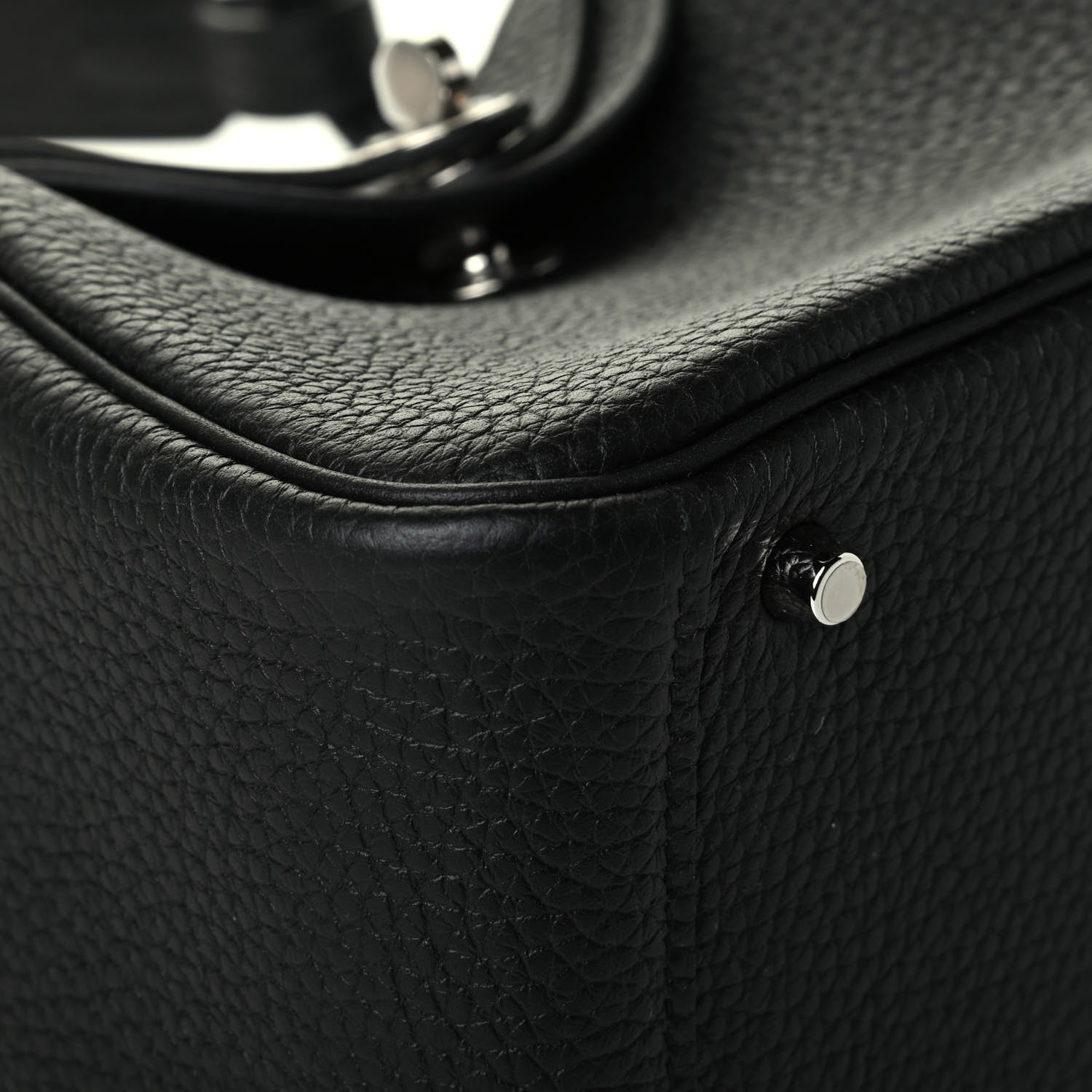 Hermes Taurillon Clemence Mini Lindy 20 Black 5 of 6