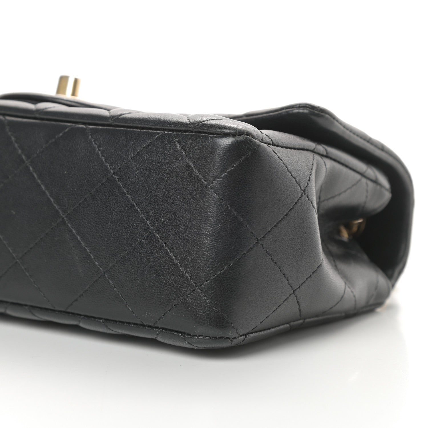 Chanel Lambskin Quilted Mini Rectangular Flap Black 10 of 15