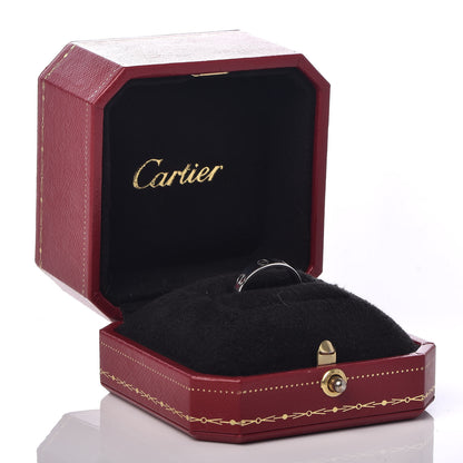Cartier 18K White Gold 3.5mm LOVE Wedding Band Ring 49 5 5 of 5