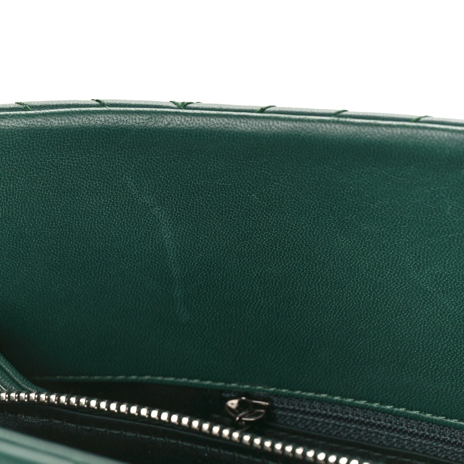 Chanel Lambskin Quilted CC Crossing Shopping Tote Green 10 of 10