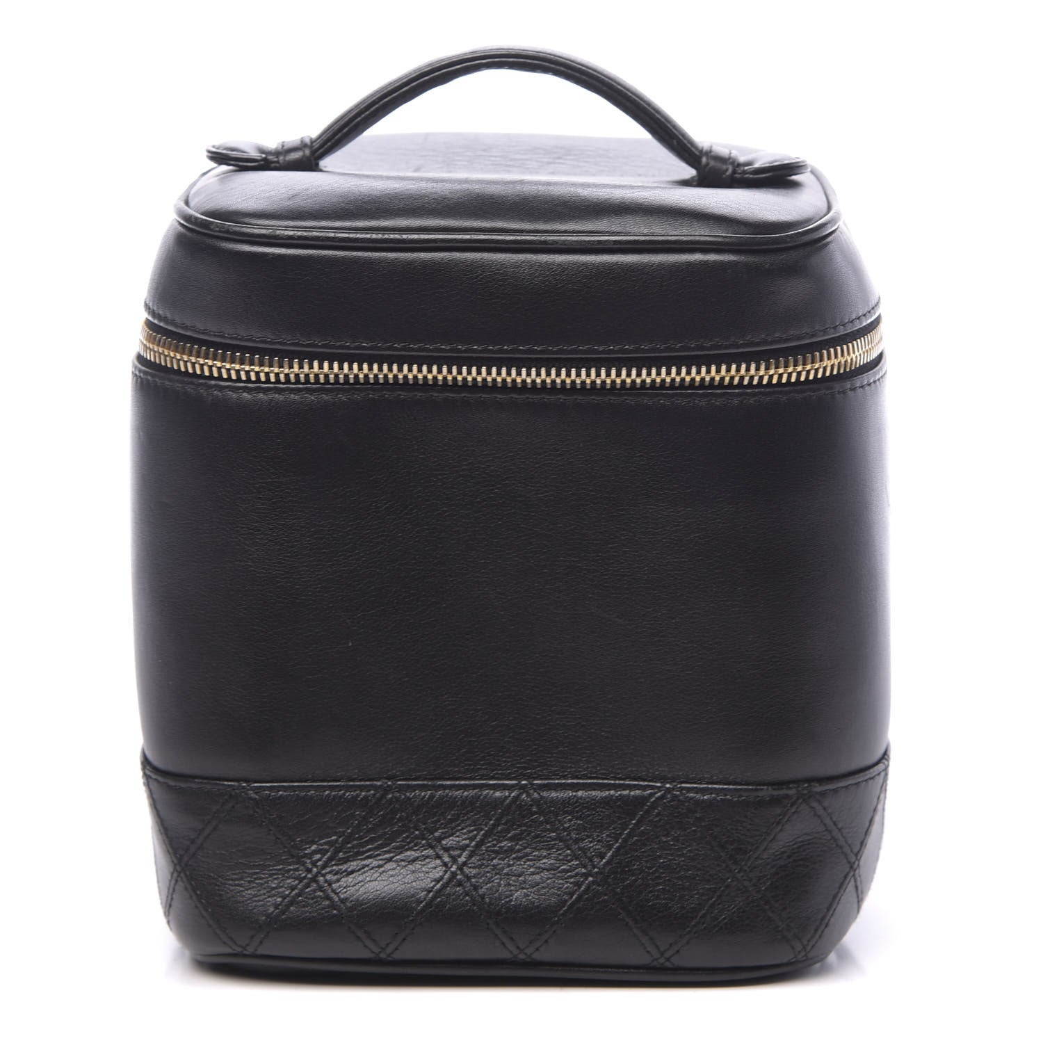 Chanel Lambskin Vanity Cosmetic Case Black 1 of 12