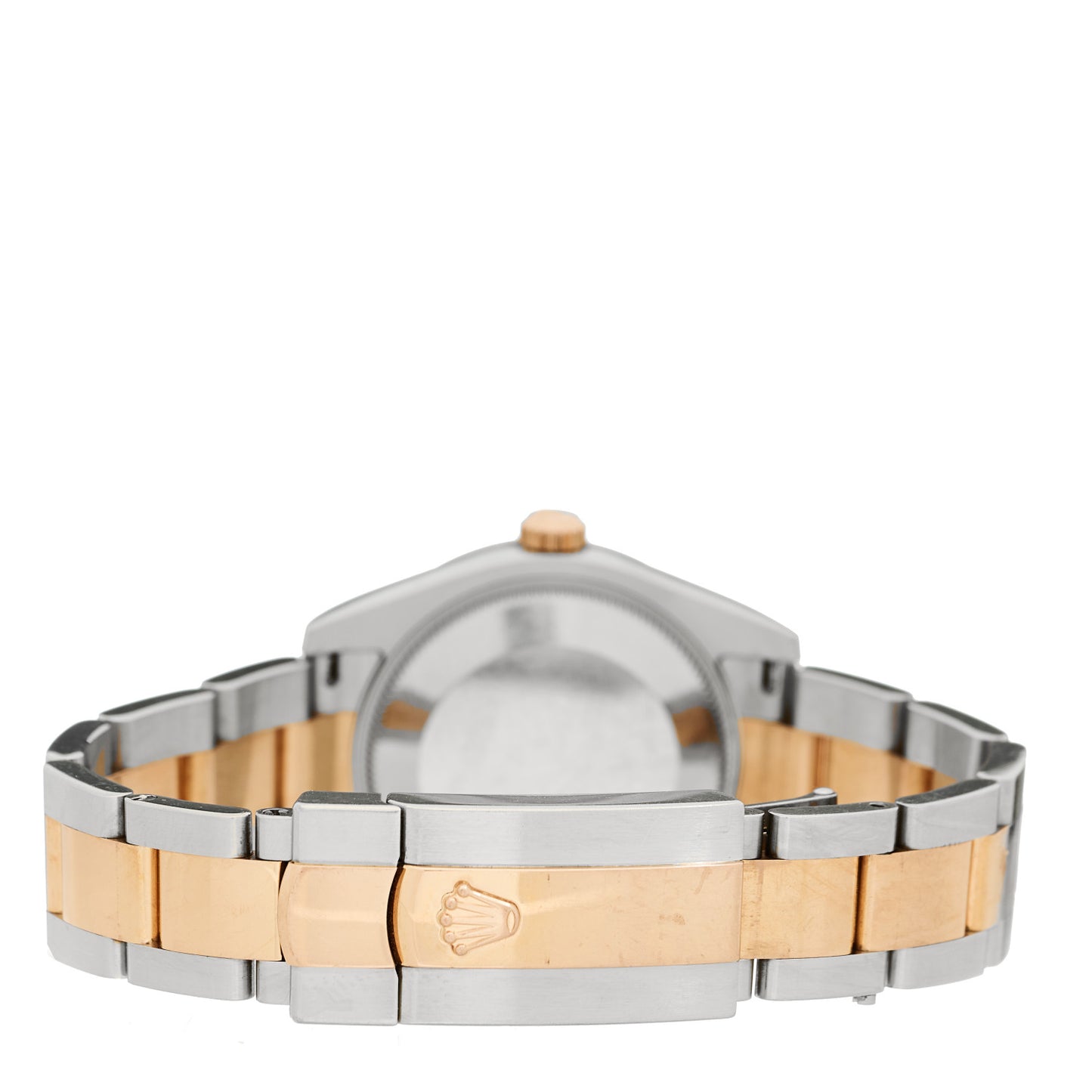 Stainless Steel 18K Everose Gold Diamond 31mm Oyster Perpetual Datejust Watch Chocolate Roman 178341