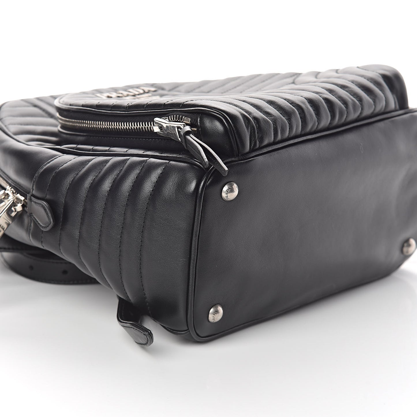 Soft Calfskin Diagramme Day Backpack Black
