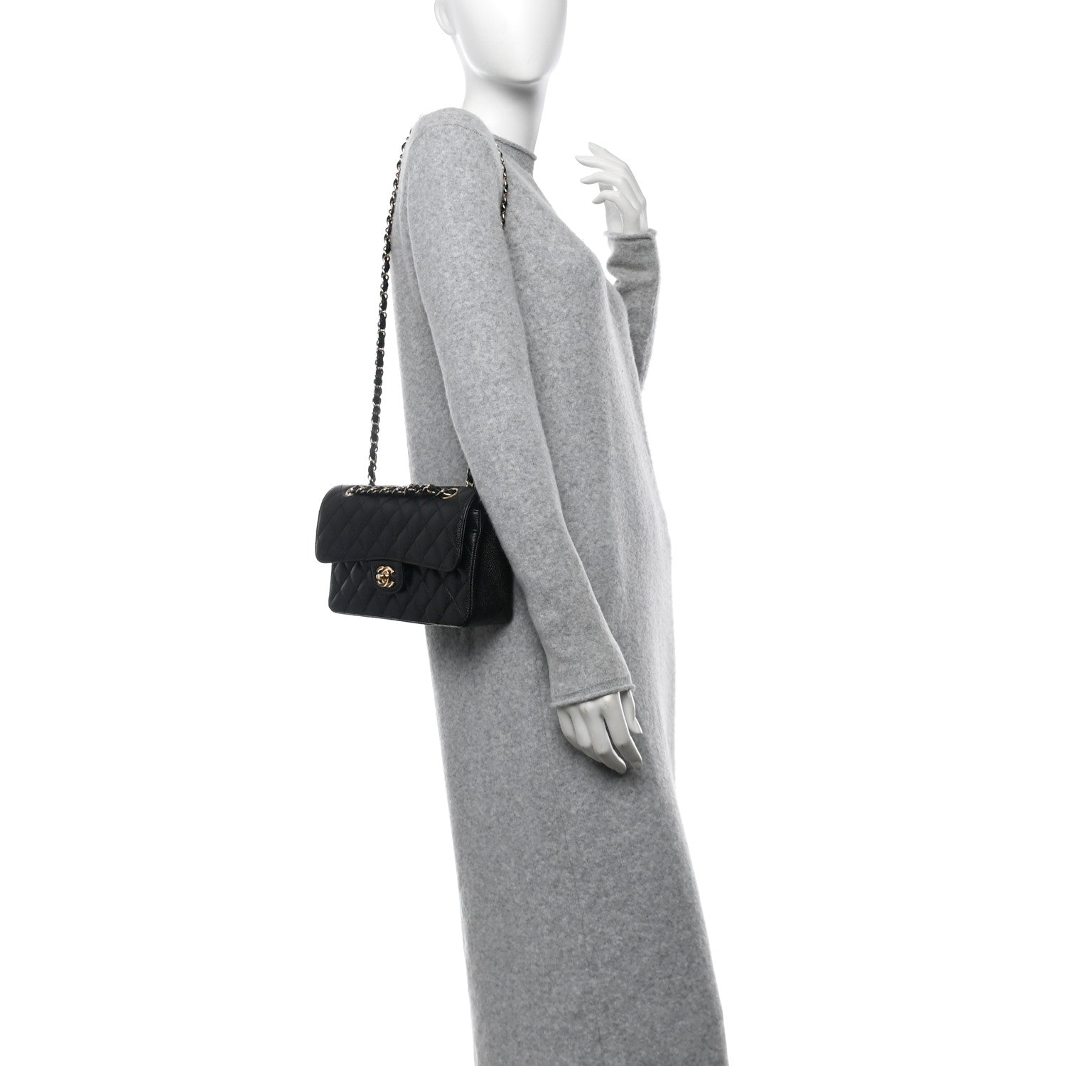 Chanel Caviar Quilted Small Double Flap Black 2 of 10