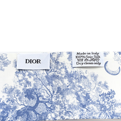 Christian Dior ABCDior T Silk Mitzah Scarf Blue 3 of 3
