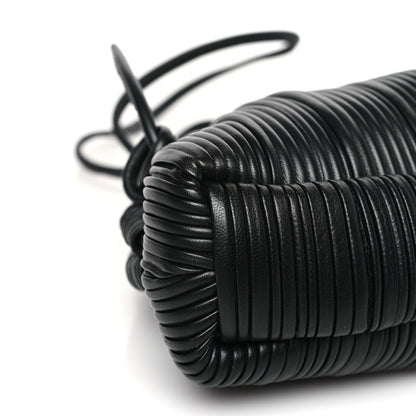 Mansur Gavriel Lambskin Pleated Mini Cloud Clutch Black 7 of 8