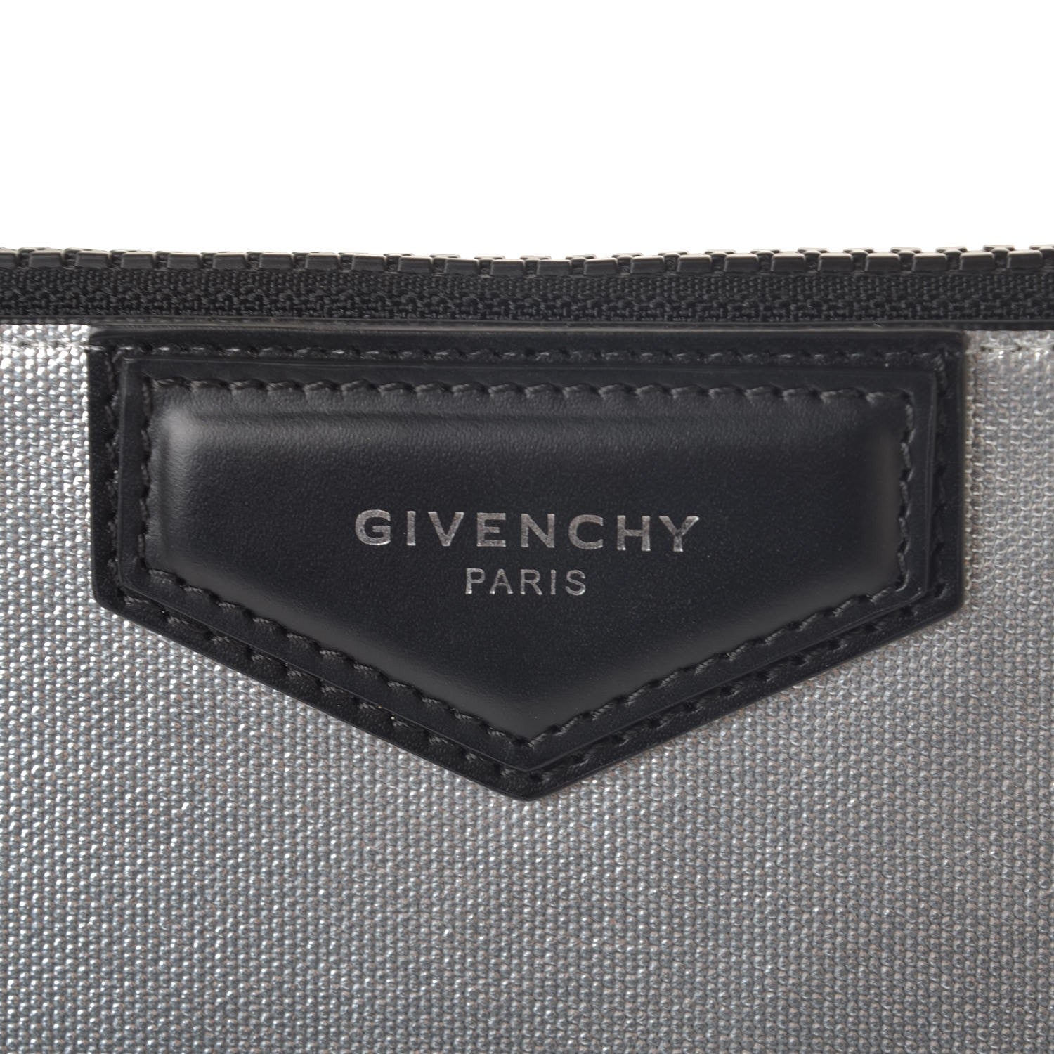 Givenchy Textured Calfskin Medium Antigona Pouch Silver 6 of 7