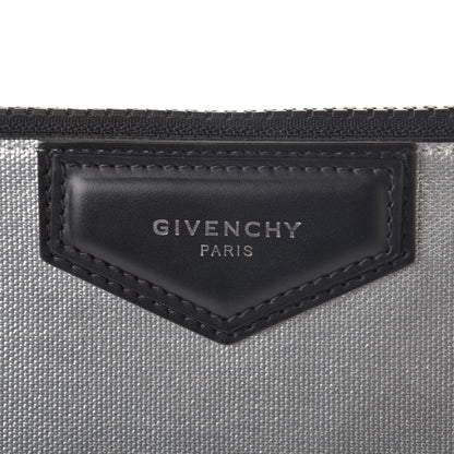 Givenchy Textured Calfskin Medium Antigona Pouch Silver 6 of 7