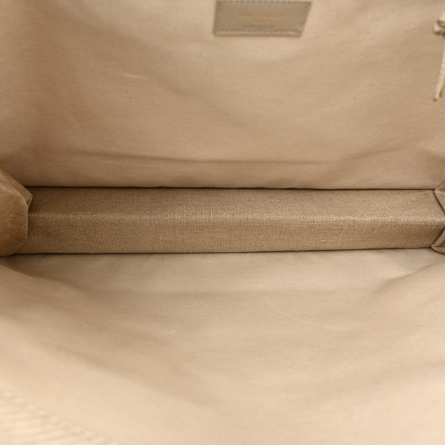 Saint Laurent Linen Calfskin Small Rive Gauche Tote Beige Sea Salt 5 of 10
