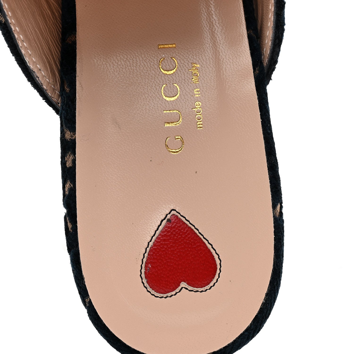 Gucci Velvet GG Monogram Womens Princetown Slippers 37 Blue Beige 8 of 10