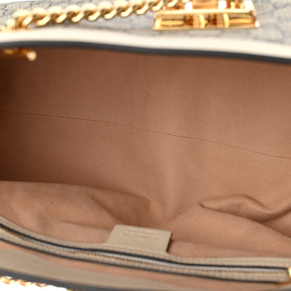 Gucci GG Supreme Monogram Medium Padlock Tote White 5 of 10