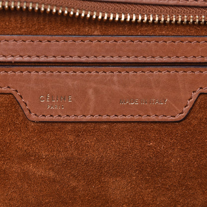 Celine Natural Calfskin Suede Medium Trapeze Tan 6 of 28