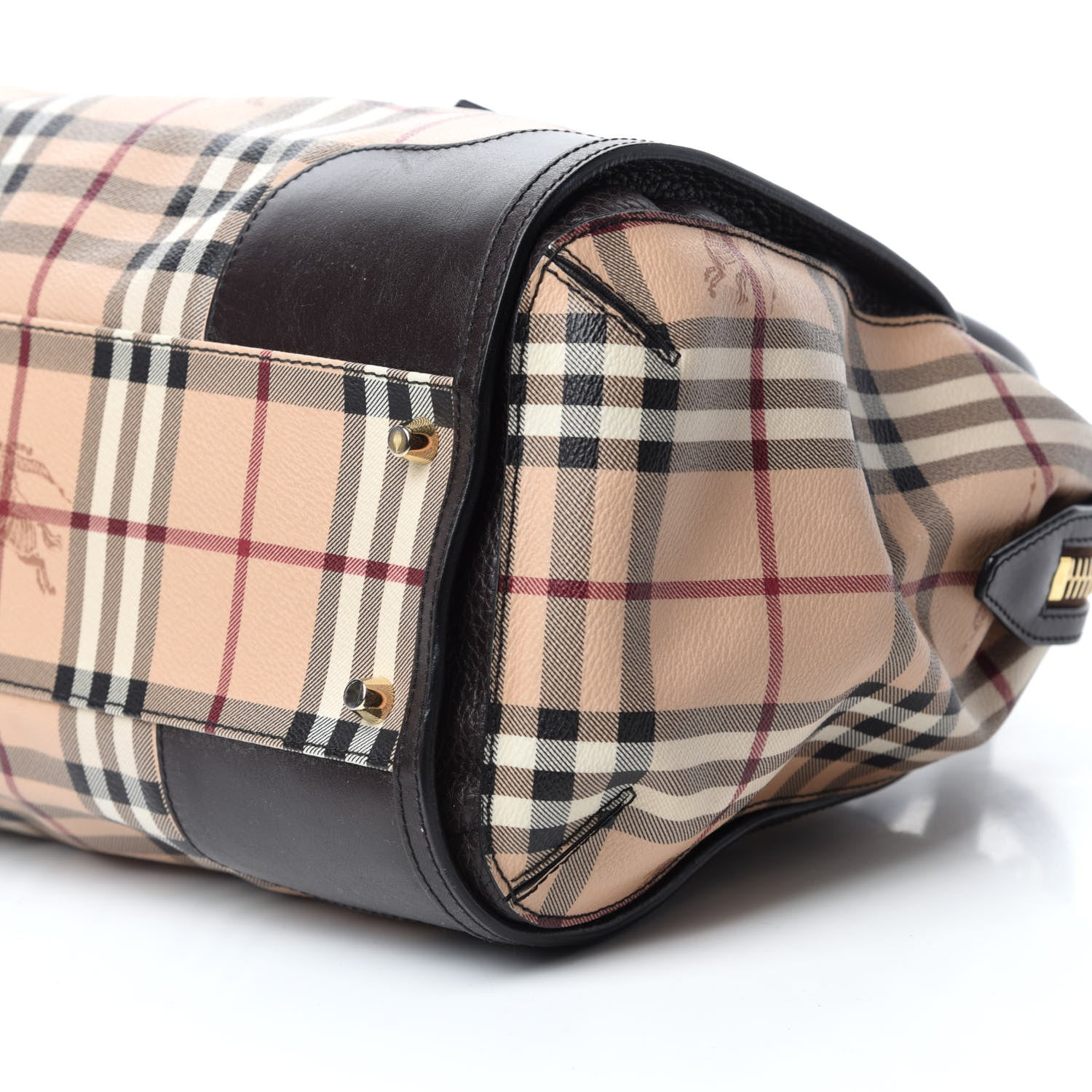 Burberry Haymarket Check Small Gladstone Chocolate 7 of 11