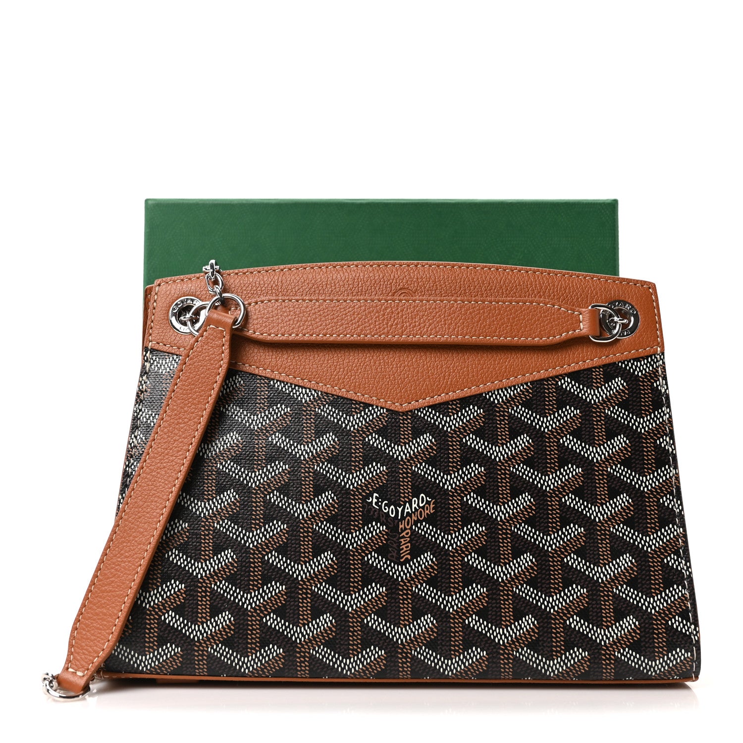 Goyard Goyardine Mini Rouette Structure Black Tan 19 of 19