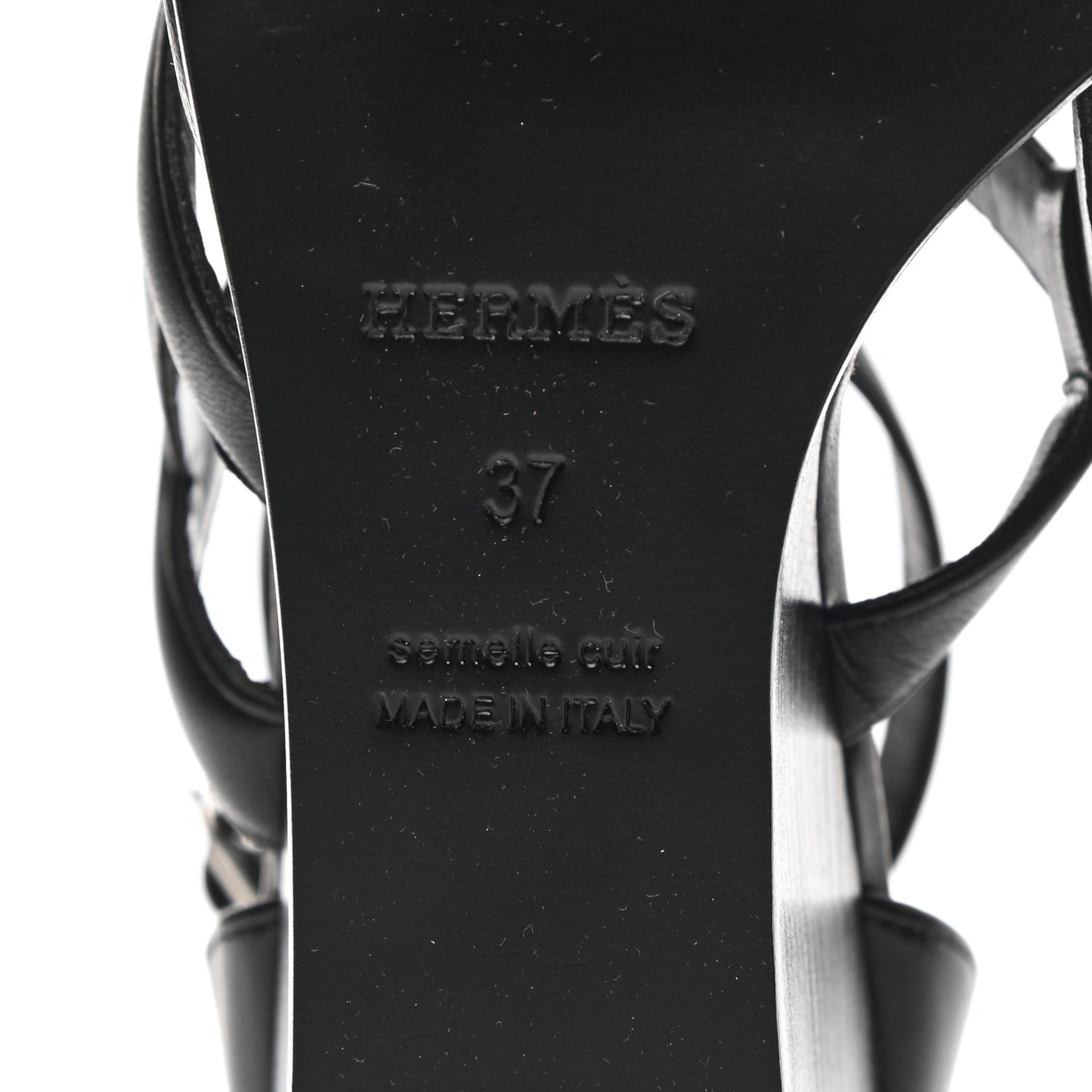 Nappa Brisbane Wedge Sandals 37 Black