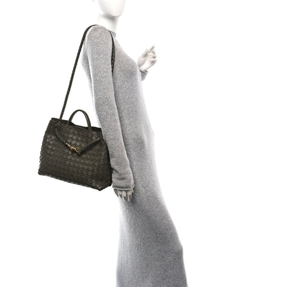 Bottega Veneta Nappa Intrecciato Medium Andiamo Shoulder Bag Cypress 2 of 10