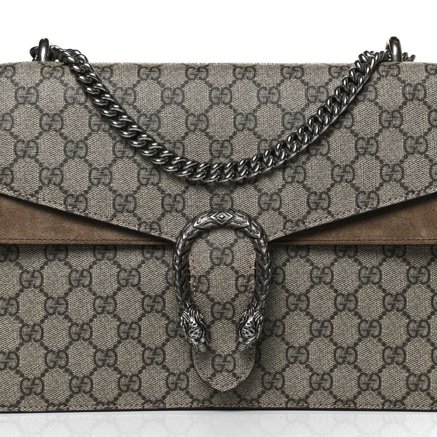 Gucci GG Supreme Monogram Medium Dionysus Shoulder Bag Taupe 11 of 11