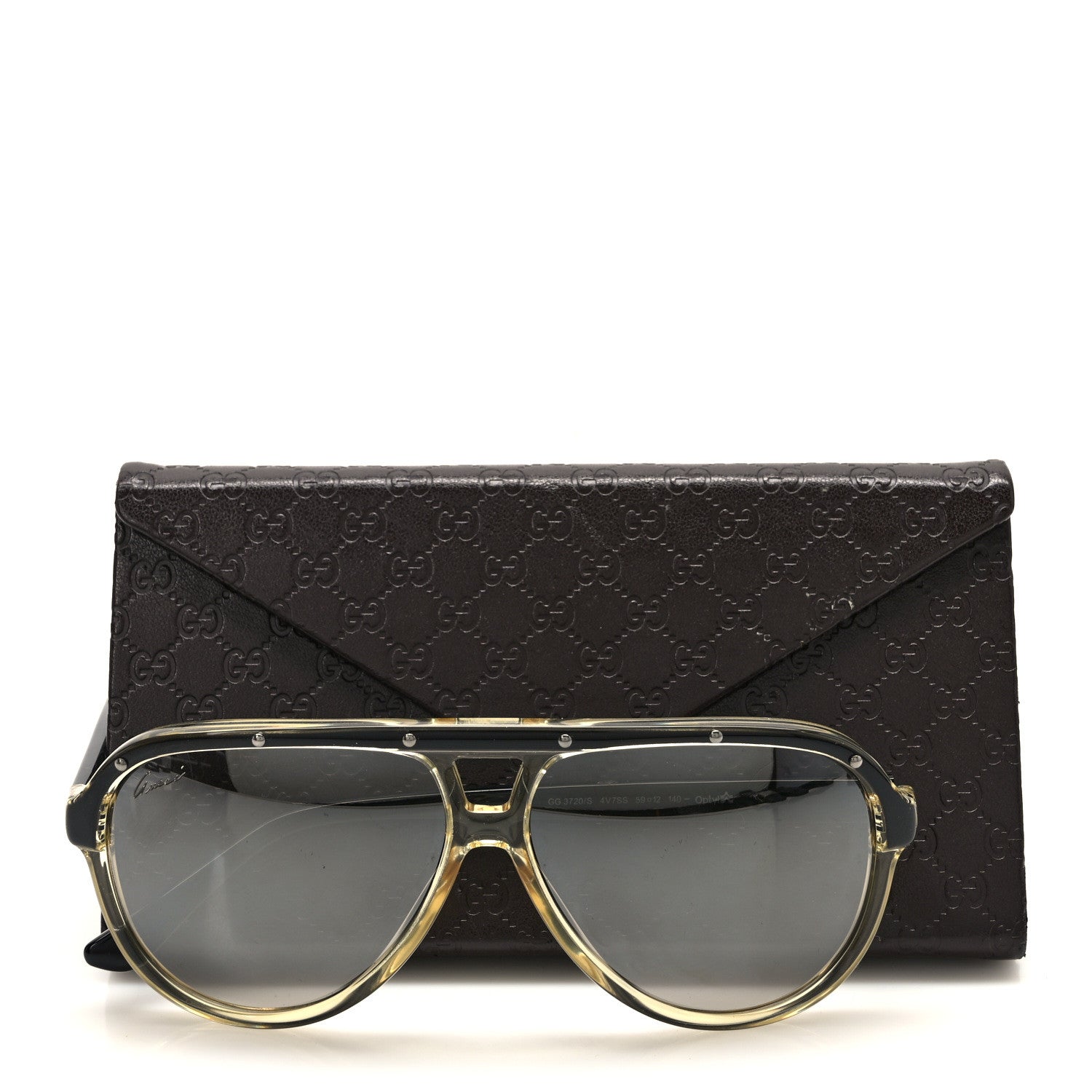 Gucci Pilot Sunglasses GG3720/S Black 8 of 8