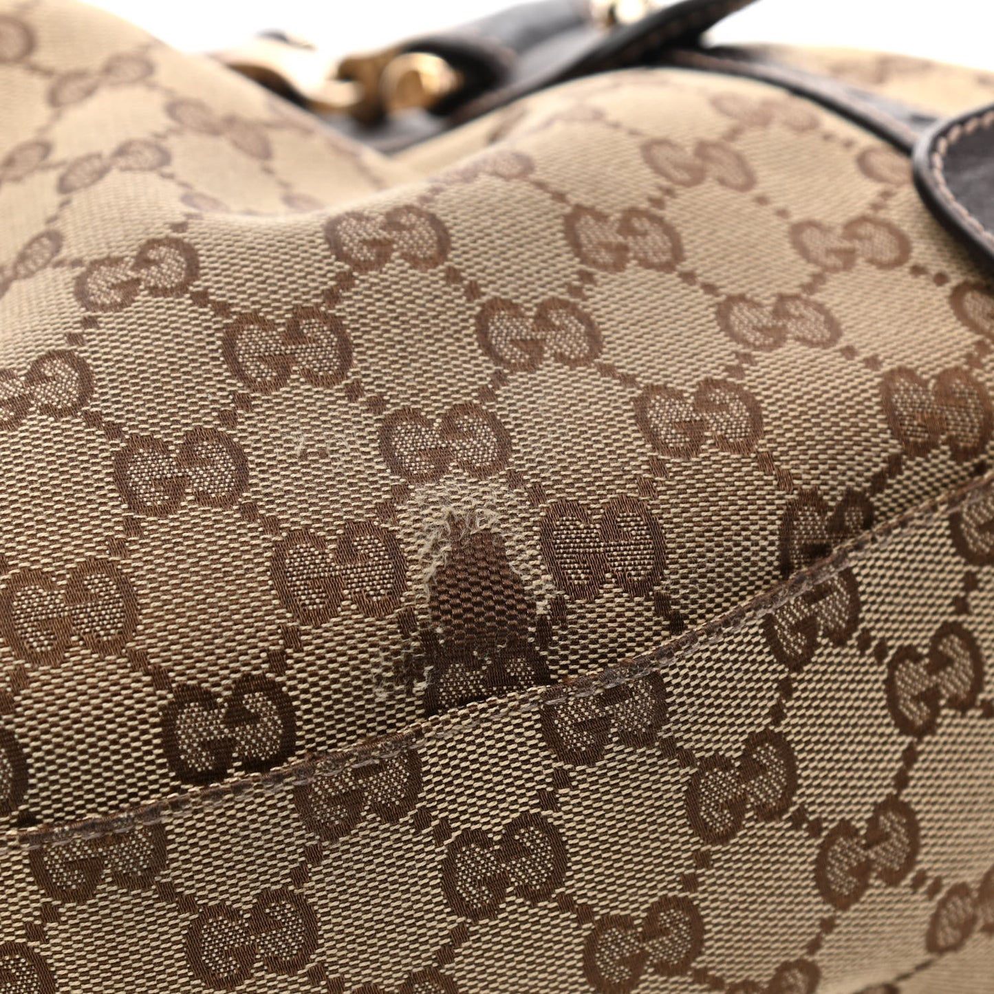Monogram Small Pelham Shoulder Bag Dark Brown