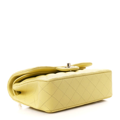 Chanel Caviar Quilted Small Double Flap Yellow 4 of 12
