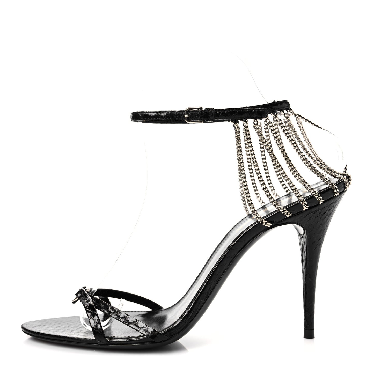 Ayers Laquer Chain Sunset 95 Pumps 38 Black
