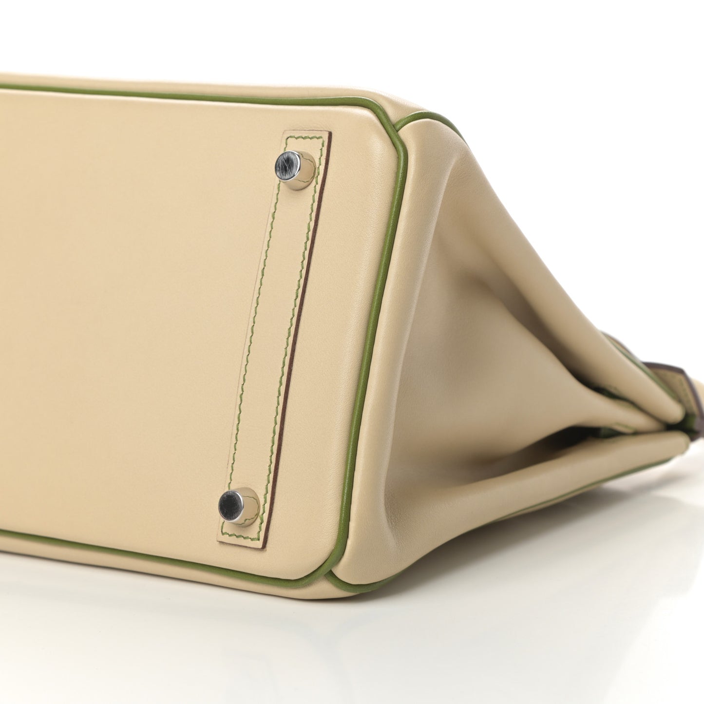 Swift Horseshoe Bi-Color Birkin 30 Parchemin Pelouse