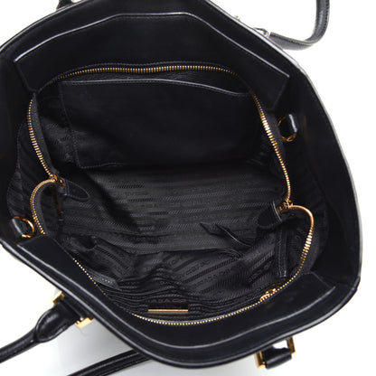 Prada Glace Calfskin Shopping Tote Black 5 of 9
