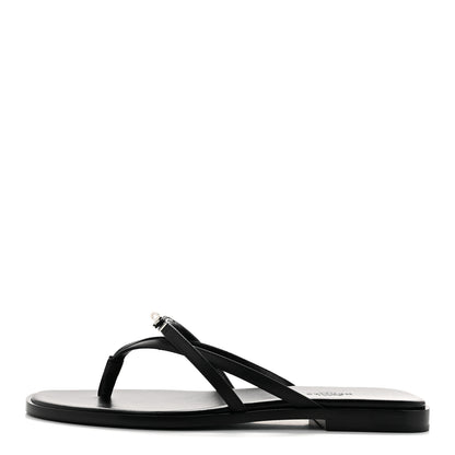 Hermes Calfskin Miss Sandals 39 Black 1 of 9