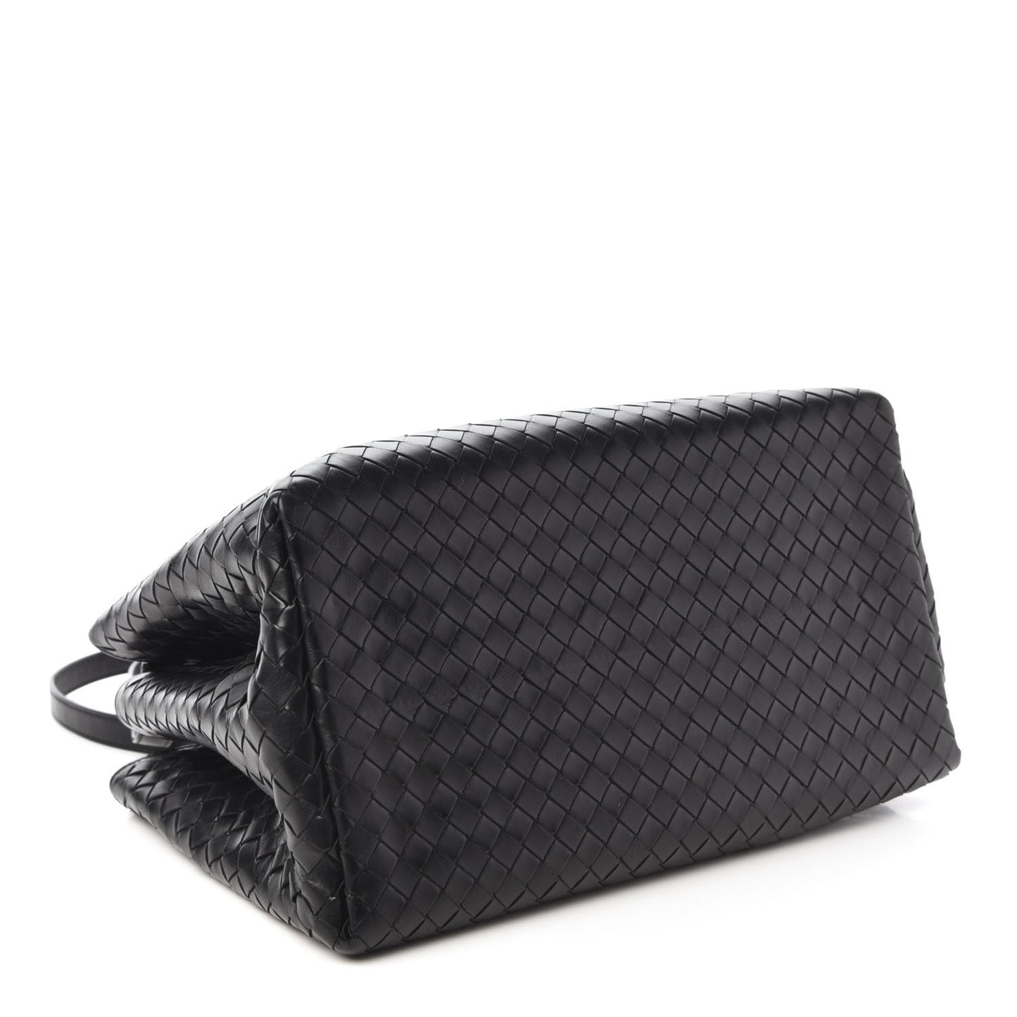 Light Calf Intrecciato Small Roma Black