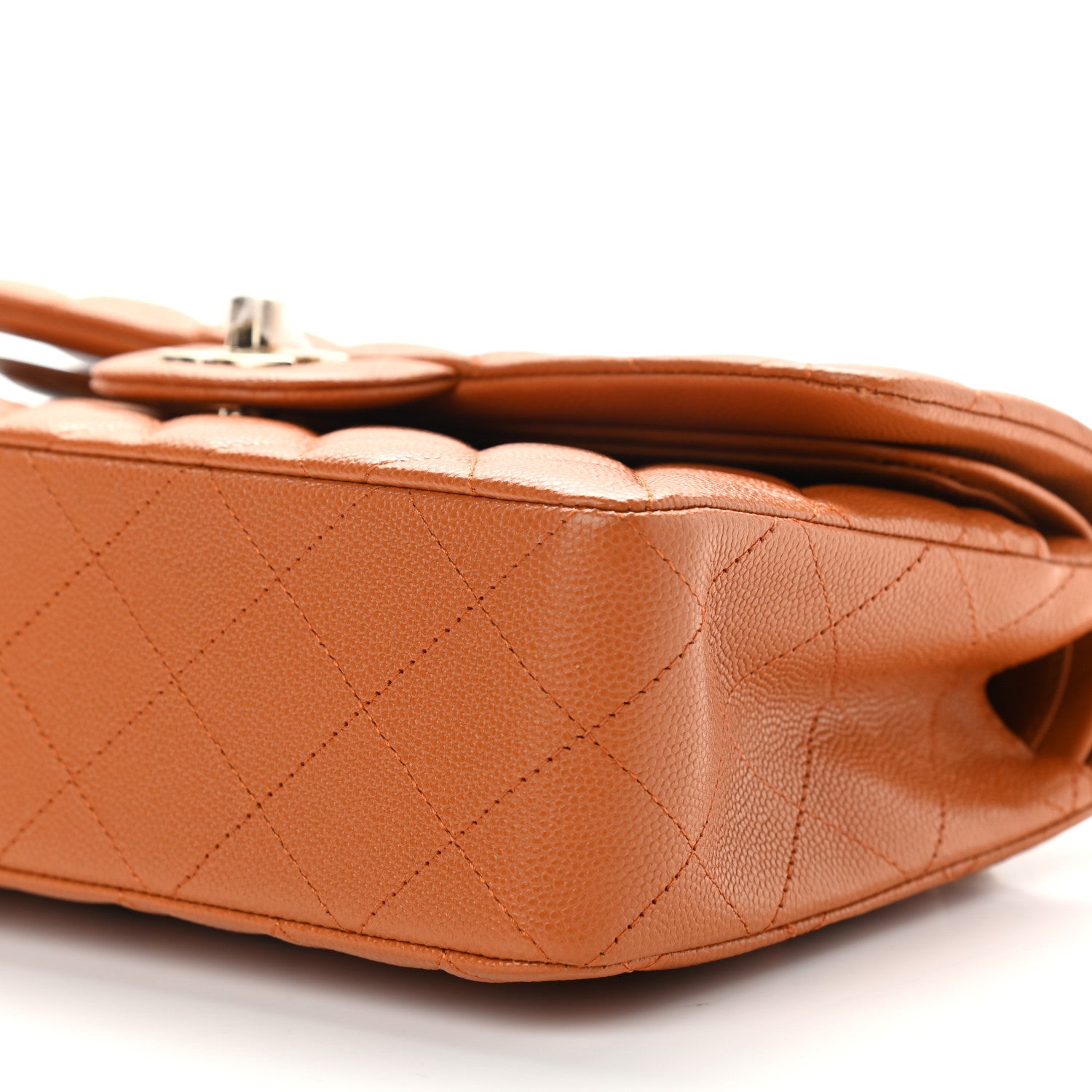 Chanel Caviar Quilted Small Double Flap Light Brown 9 of 9