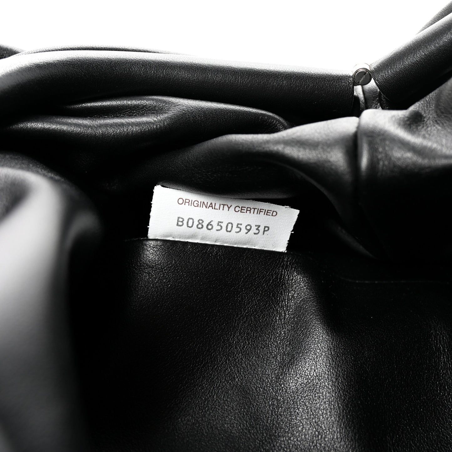 Smooth Butter Calf The Pouch Oversized Clutch Black