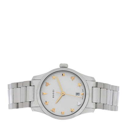 Gucci Stainless Steel 27mm G-Timeless Charm Quartz Watch 2 of 4
