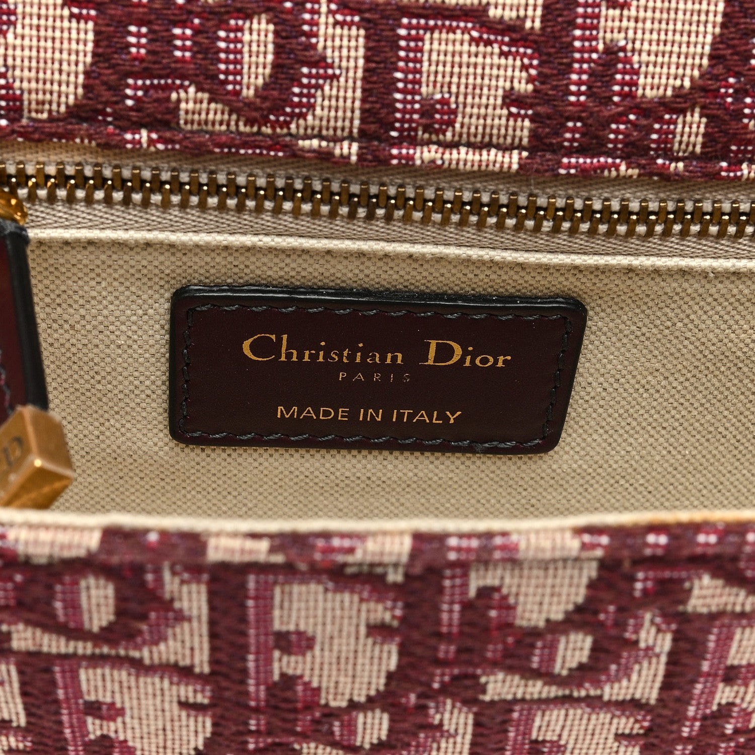 Christian Dior Oblique DiorAddict Flap Bag Burgundy 5 of 8